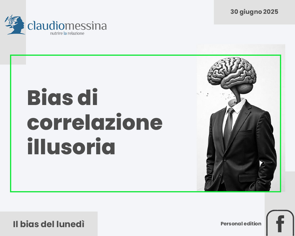 Il bias di correlazione illusoria Il bias di correlazione illusoria