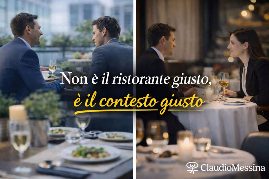 Non è il ristorante giusto, è il contesto giusto