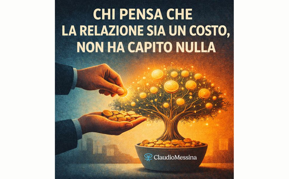 Chi pensa che la relazione sia un costo, non ha capito nulla