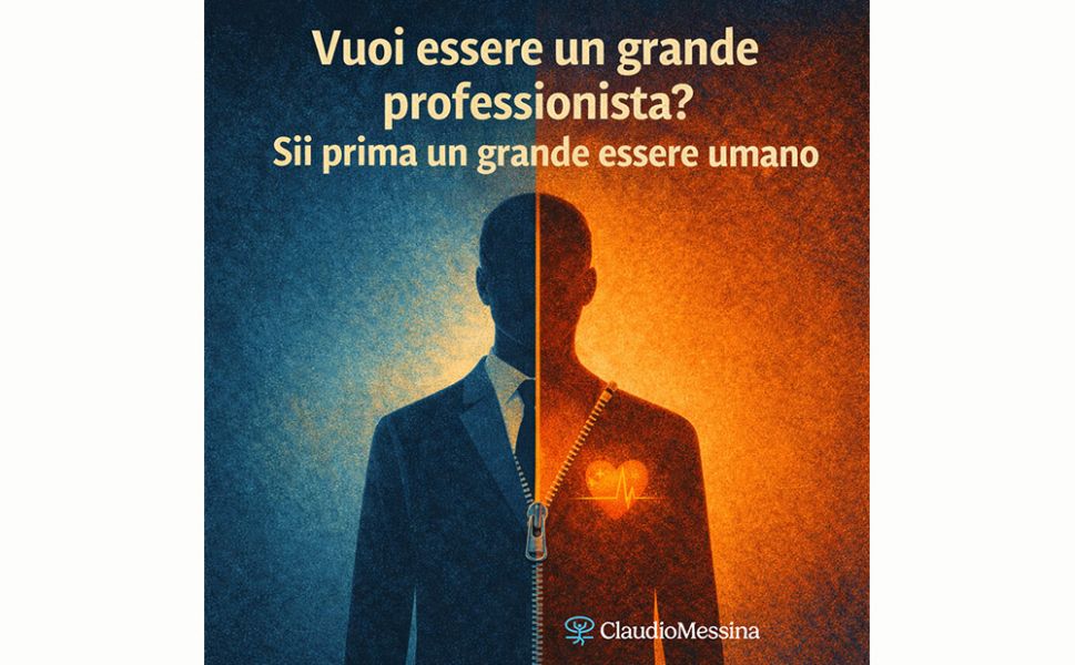 Vuoi essere un grande professionista? Sii prima un grande essere umano