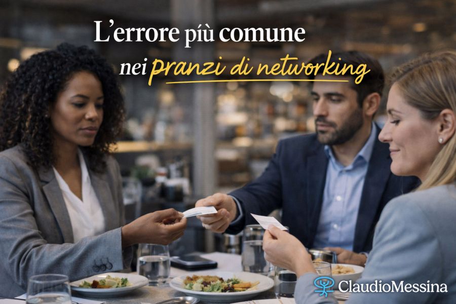 L’errore più comune nei pranzi di networking