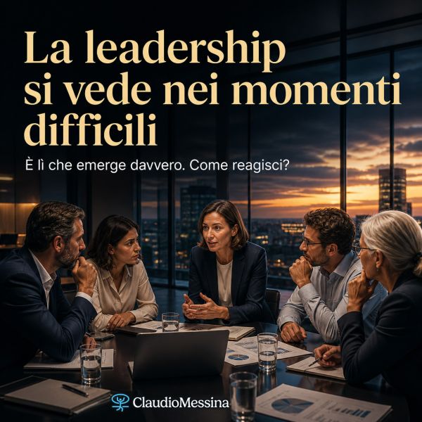 La leadership si vede nei momenti difficili
