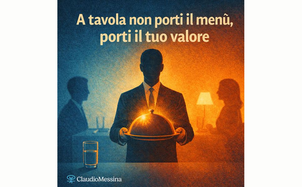 A tavola non porti il menù, porti il tuo valore
