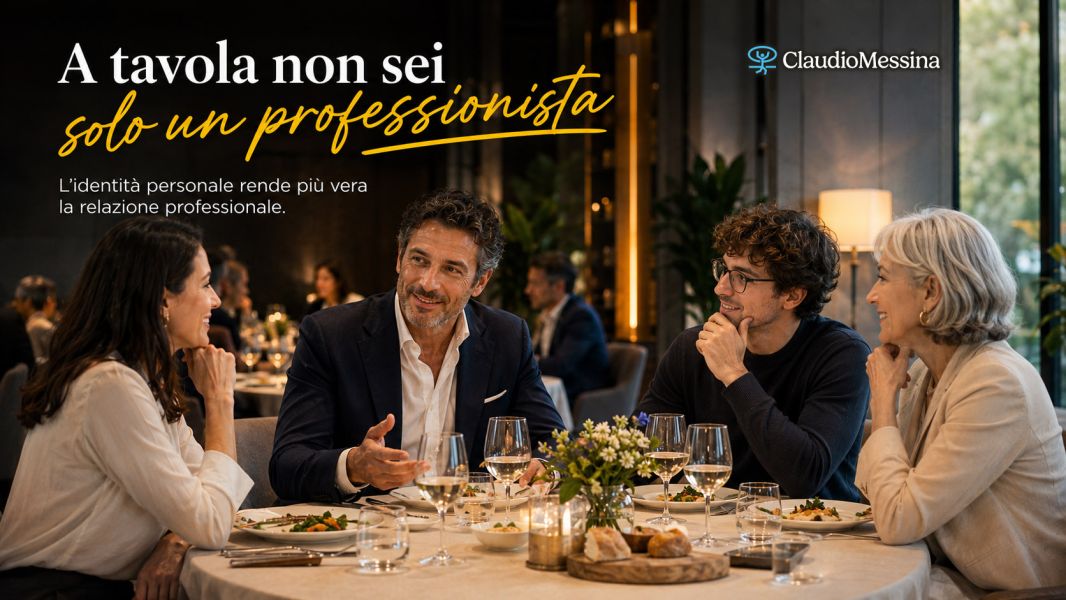 A tavola non sei solo un professionista