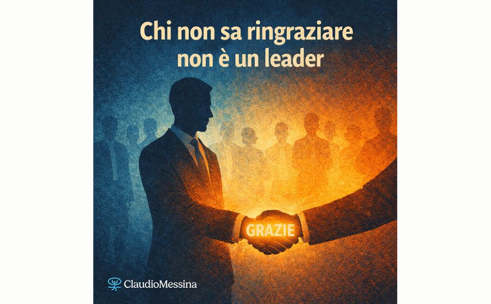 Chi non sa ringraziare non è un leader