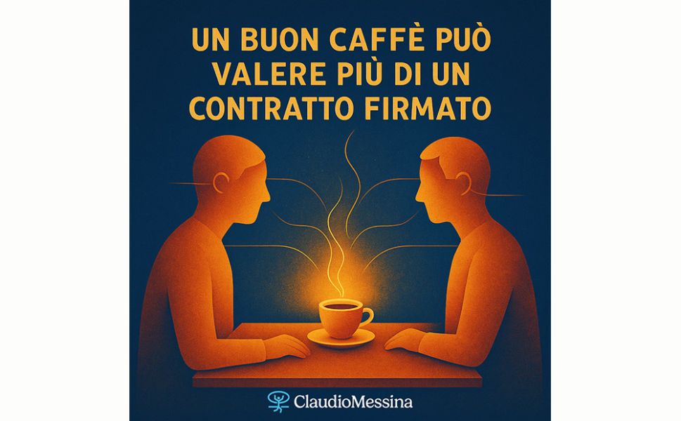 Un buon caffè può valere più di un contratto firmato