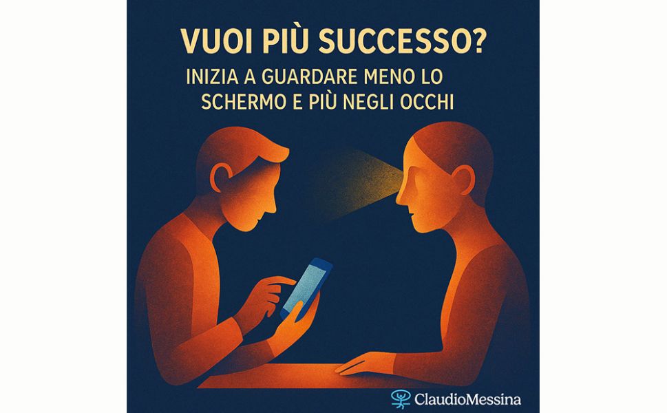 Vuoi più successo? Inizia a guardare meno lo schermo e più negli occhi