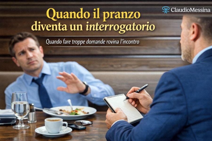 Quando il pranzo diventa un interrogatorio
