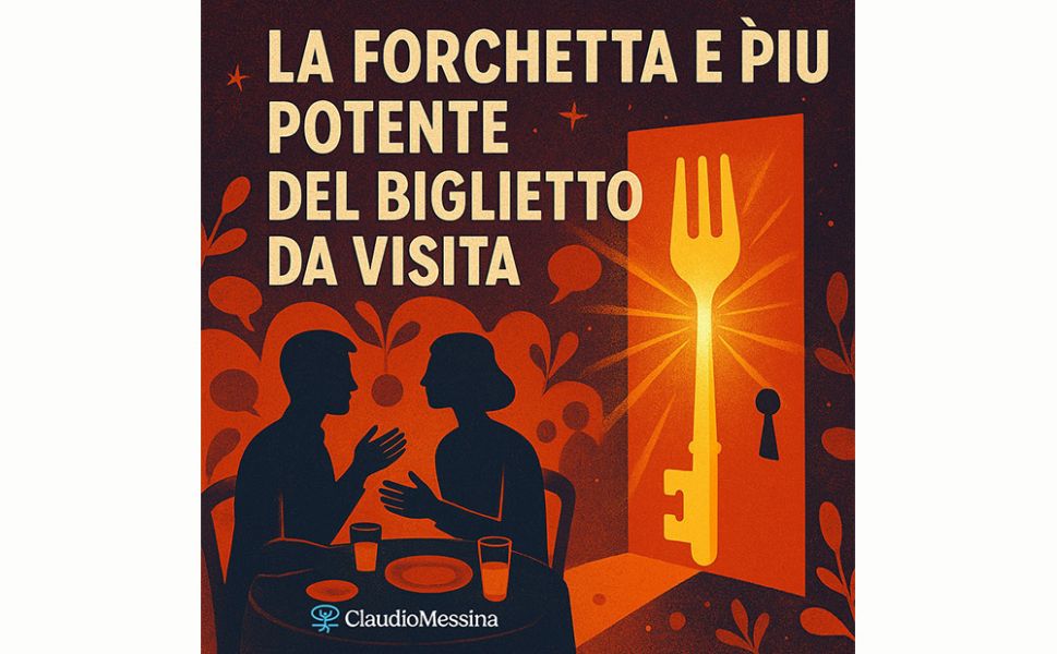 La forchetta è più potente del biglietto da visita