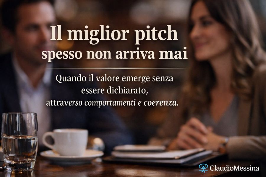 Il miglior pitch spesso non arriva mai