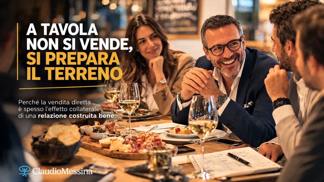 A tavola non si vende, si prepara il terreno