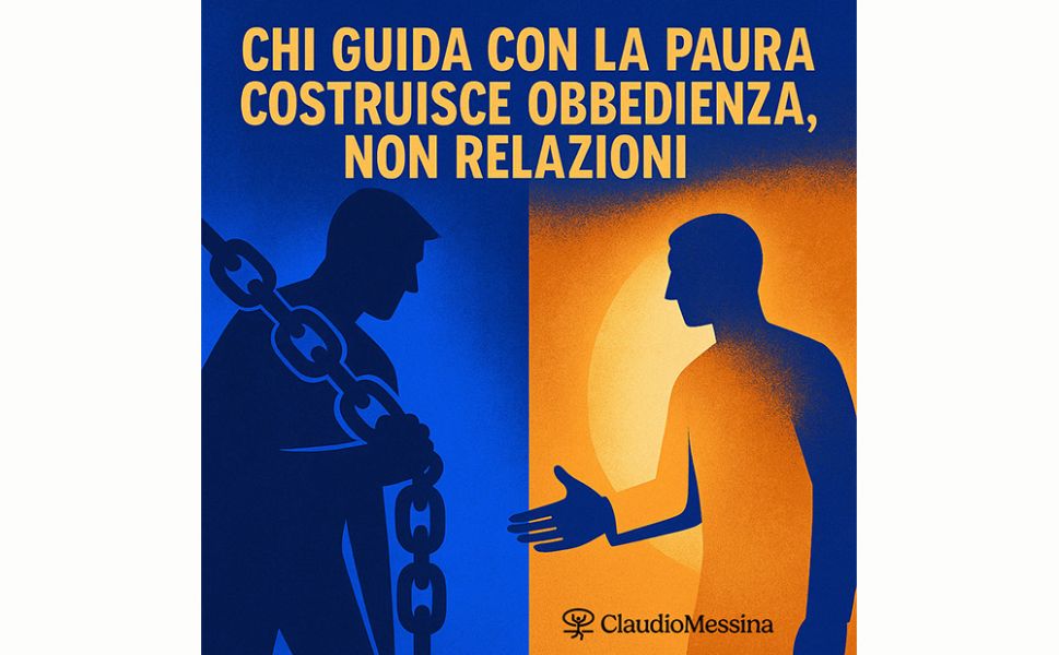 Chi guida con la paura costruisce obbedienza, non relazioni