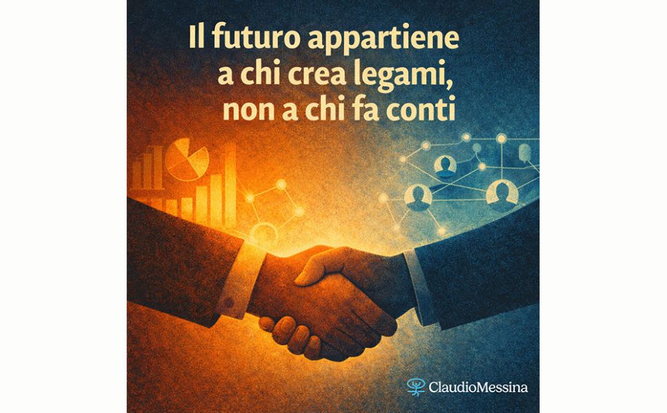 Il futuro appartiene a chi crea legami, non a chi fa conti