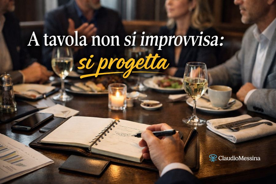 A tavola non si improvvisa: si progetta